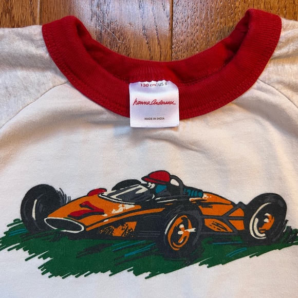 Hanna Andersson, Sueded Jersey Baseball Tee, size 8 - Picture 3 of 4